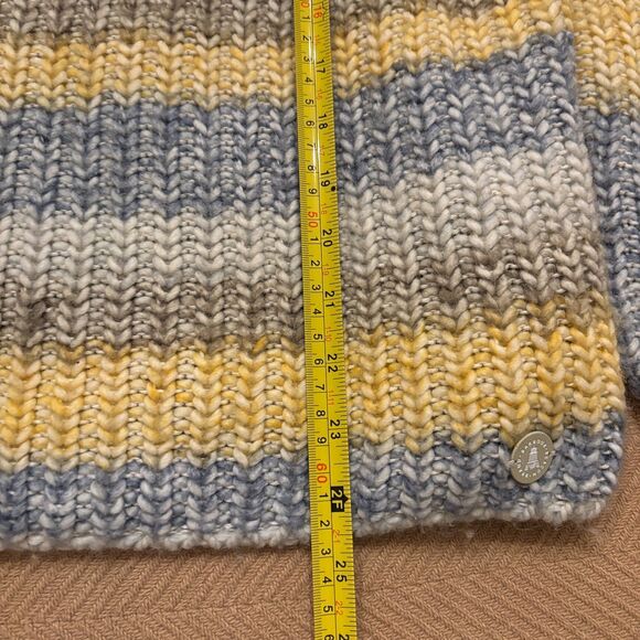 Barbour Hive Knitted Sweater Womens 10 Multicolor Striped Wool Blend Long Sleeve - Picture 10 of 10